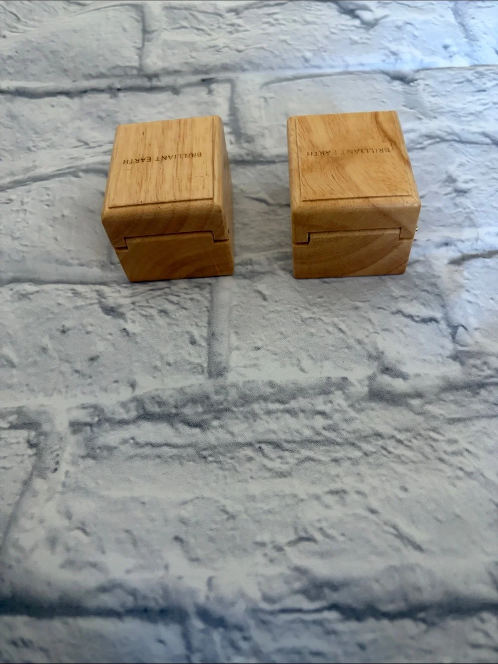 Brilliant Earth Wooden Ring Boxes - Light Wood with White Interior